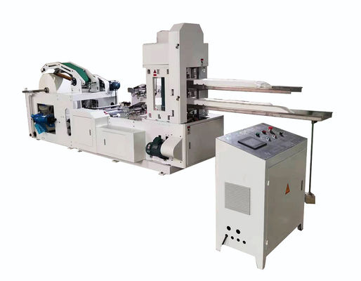 Quarter Fold Paper Serviette Making Machine Pneumatic Embossing