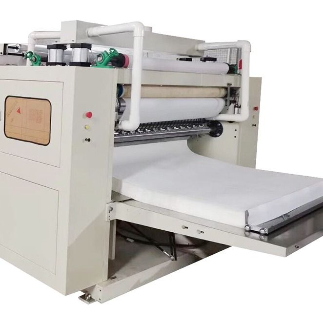 Automatic V-Fold Dispenser Kitchen Towel Machine Glue Lamination Nested Emboss